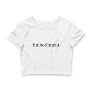 Embodiment Women's Crop Tee — Minimalist Spiritual Vibe