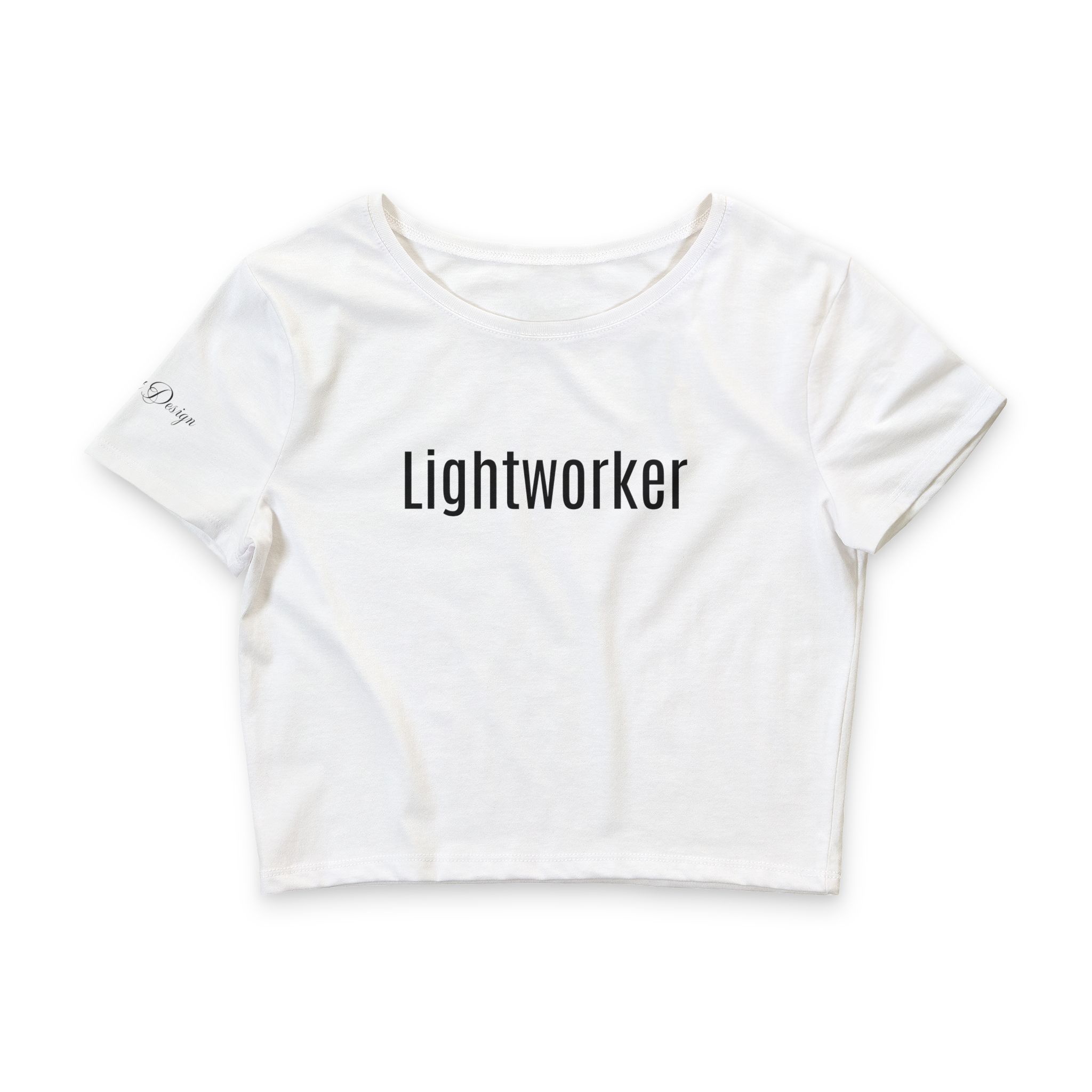 Lightworker Women’s Crop Tee — Spiritual Positive Vibes